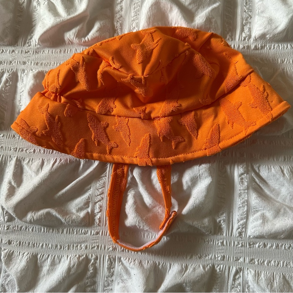 Orange Infant Hat Size 18 Months